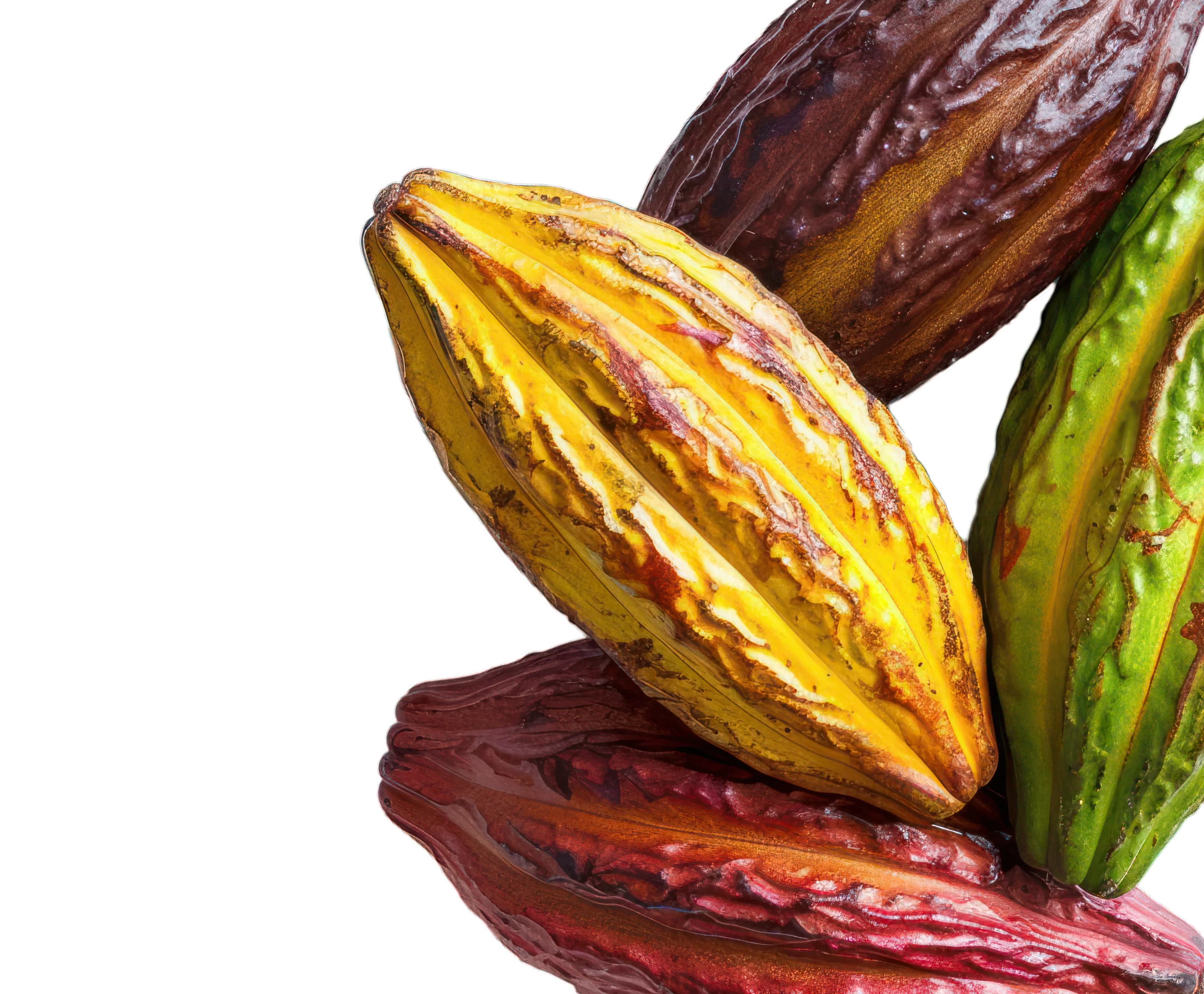 Cacao pods — natural caffeine source